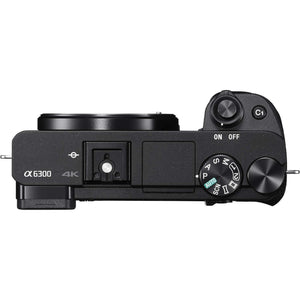 Sony Alpha a6300 Mirrorless Digital Camera International Model FE 100mm f/2.8 STF GM OSS Lens + 72mm 3 Piece Filter Ki