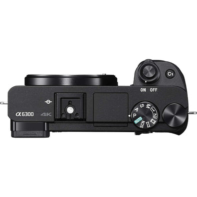 Sony Alpha a6300 Mirrorless Digital Camera International Model FE 100mm f/2.8 STF GM OSS Lens + 72mm 3 Piece Filter Ki