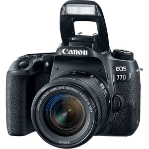 Canon EOS 77D Digital SLR Camera with 18-55mm & 55-250mm Lenses Kit International Model