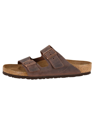 Birkenstock Men's Arizona BS Leather Sandal, Brown, 12 US