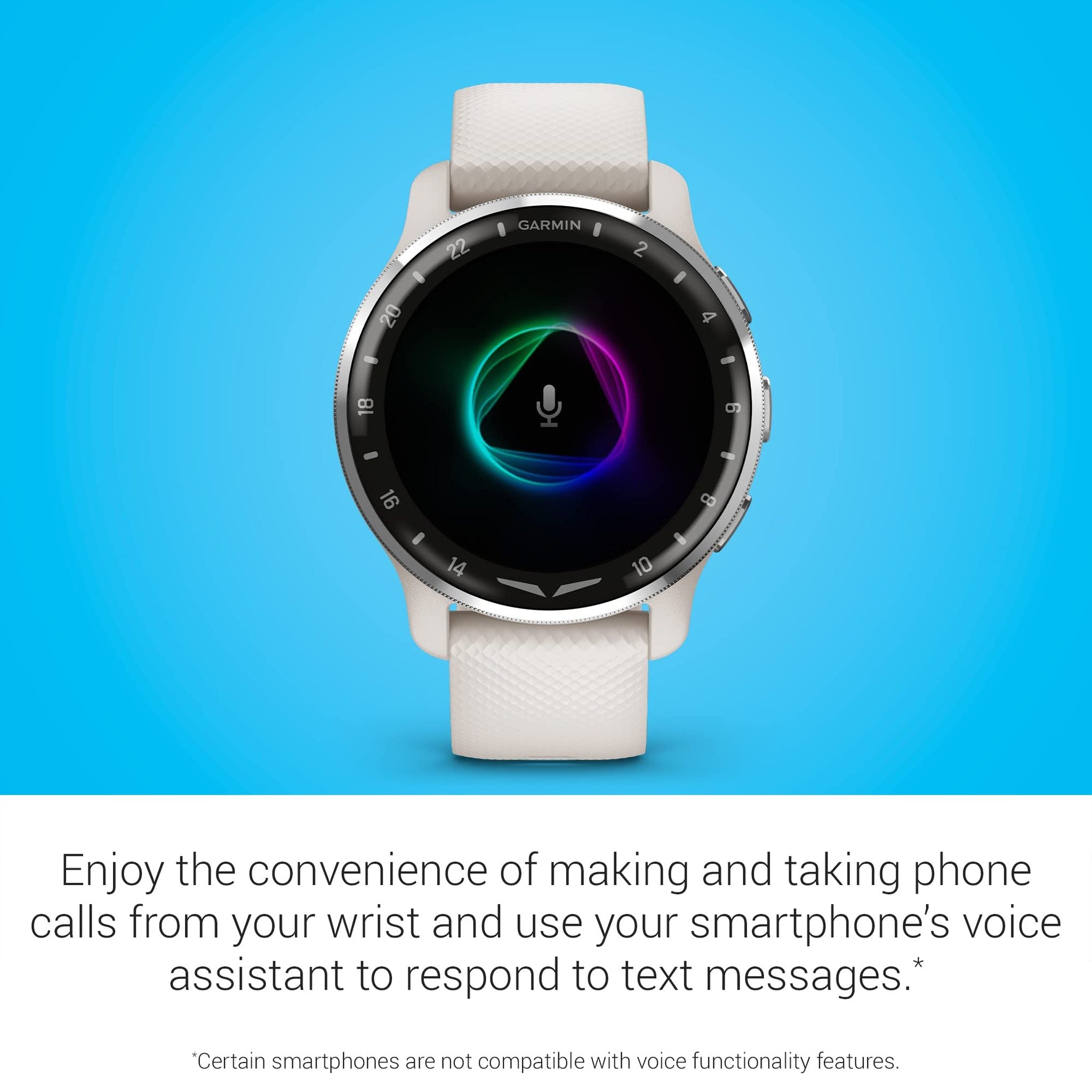 Garmin D2™ Air X10, Touchscreen Aviator Smartwatch with GPS, Aviation Weather, Call and Text, Health and Wellness Features and More, Ivory Garmin