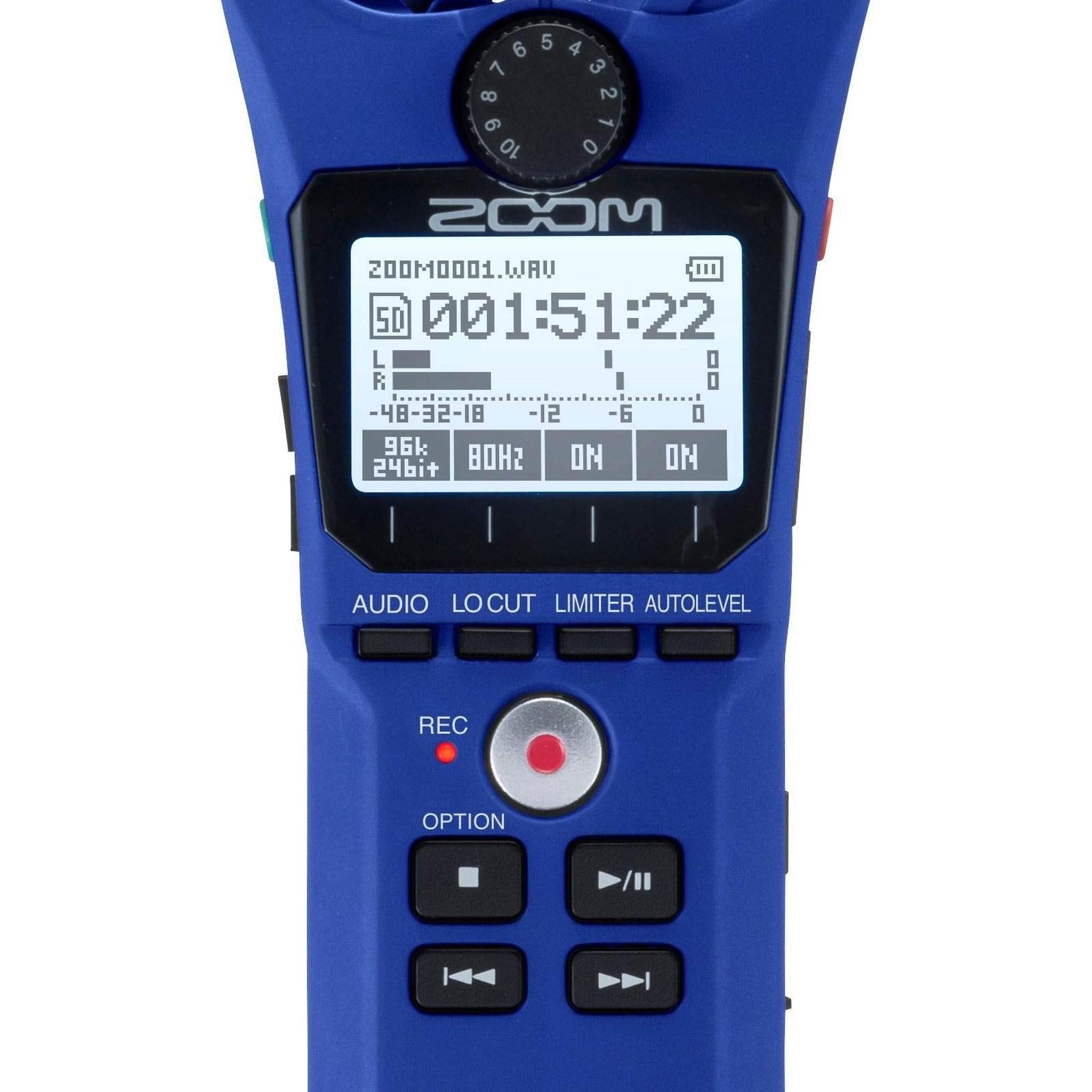 Zoom H1n Handy Recorder Blue Edition Zoom