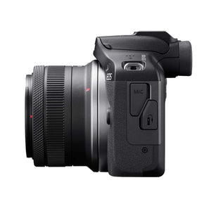 Canon EOS R100 RF-S18-45mm F4.5-6.3 is STM Lens Kit, Mirrorless Camera, RF Mount, 24.1 MP, Continuous Shooting, Eye Detection AF, Full HD Video, 4K, Lightweight, Wi-Fi, Bluetooth, Content Creation