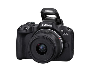 Canon EOS R50 Mirrorless Vlogging Camera Black w/RF-S18-45mm F4.5-6.3 is STM Lens, 24.2 MP, 4K Video, Subject Detection & Tracking, Compact, Smartphone Connection, Content Creator