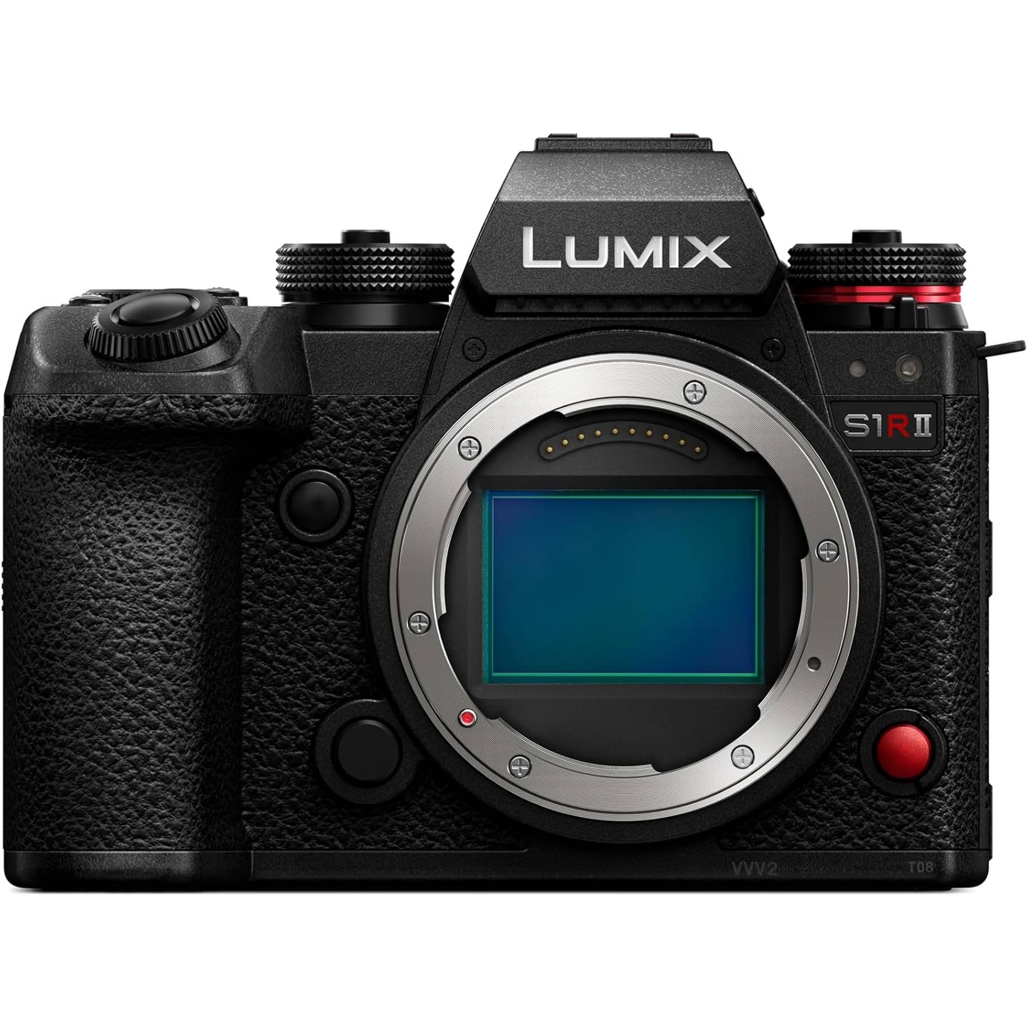 Panasonic LUMIX S1RII Full Frame Mirrorless Digital Camera, Hybrid Model Featuring a 44.3MP Full-Frame Sensor and LUMIX's First-Ever 8K Video Recording - DC-S1RM2