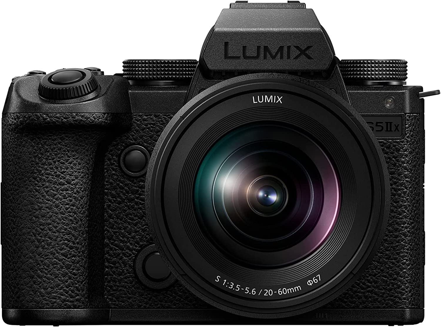 Panasonic LUMIX S5IIX Mirrorless Camera, 24.2MP Full Frame with Phase Hybrid AF, Unlimited 4:2:2 10-bit Recording, 5.8K Pro-Res, RAW Over HDMI, IP Streaming with 20-60mm F3.5-5.6 Lens - DC-S5M2XKK