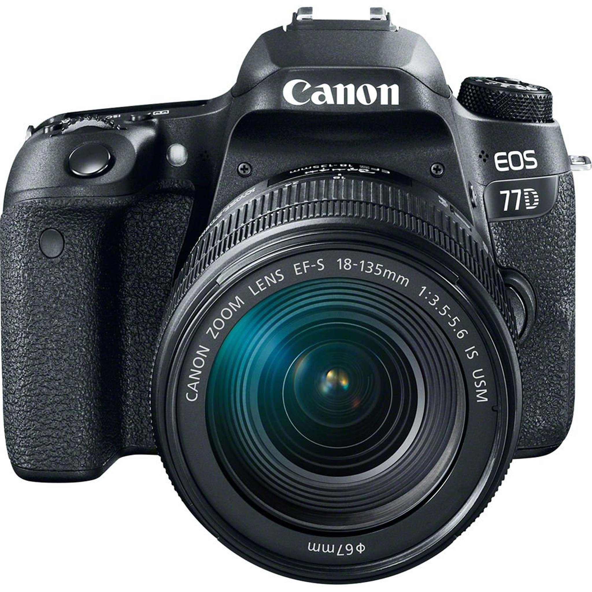 Canon EOS 77D Digital SLR Camera with 18-135mm & 55-250mm Lenses Kit International Model