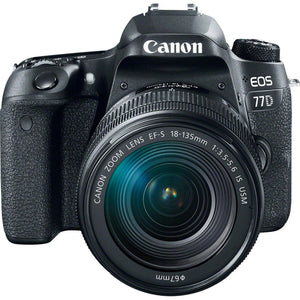 Canon EOS 77D Digital SLR Camera with 18-135mm & 55-250mm Lenses Kit International Model