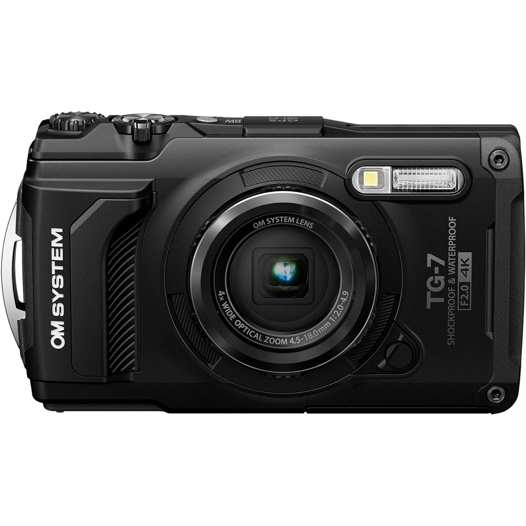 OM System Tough TG-7 Underwater Camera Black - Reconditioned Olympus