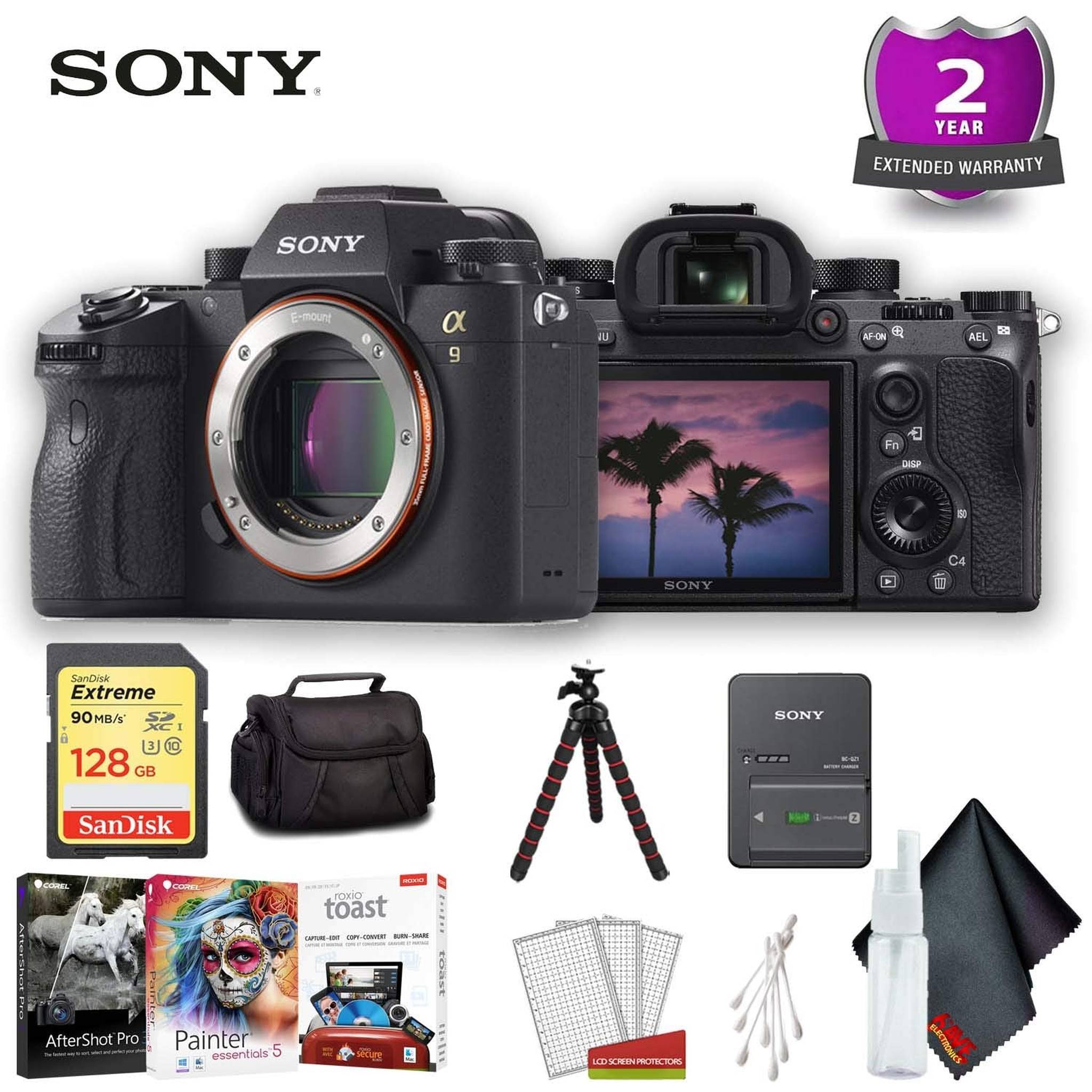 Sony Alpha a9 Mirrorless Digital Camera Body Only International Model Base Accessory Bundle
