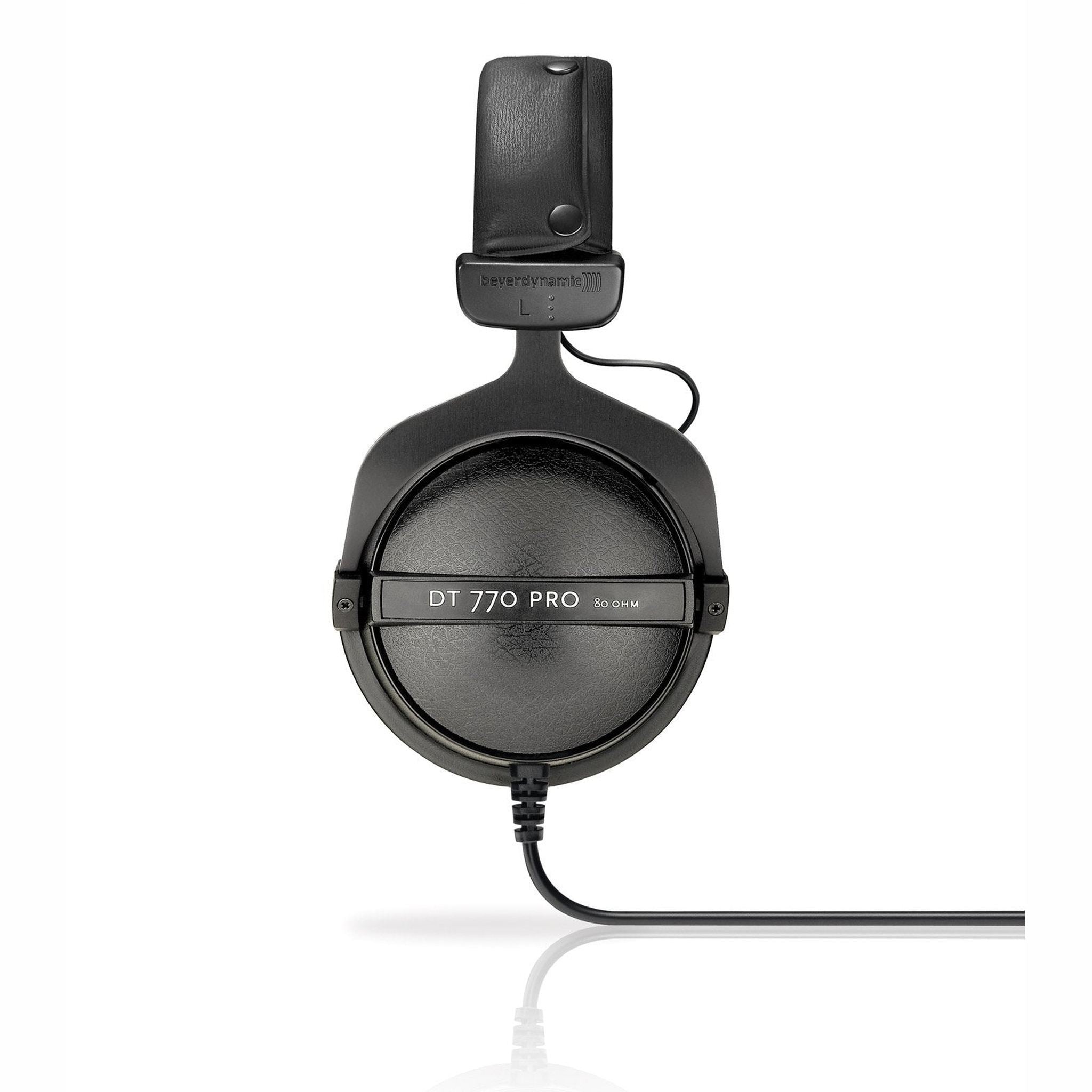 beyerdynamic DT 770 PRO 80 Ohm Over-Ear Studio Headphones in Gray. Enclosed Design, Wired for Professional Recording and Monitoring