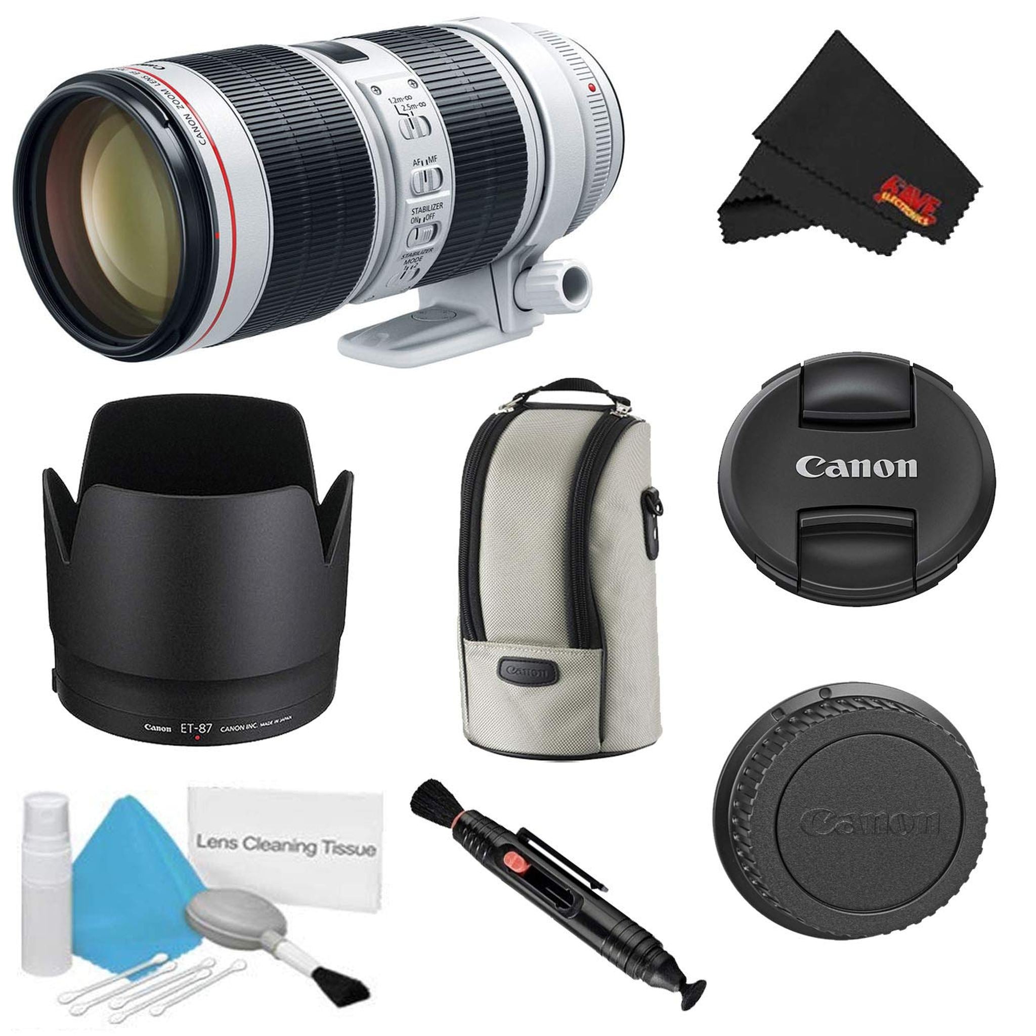 Canon EF 70-200mm f/2.8L is III USM Lens Bundle International Model - Used Canon