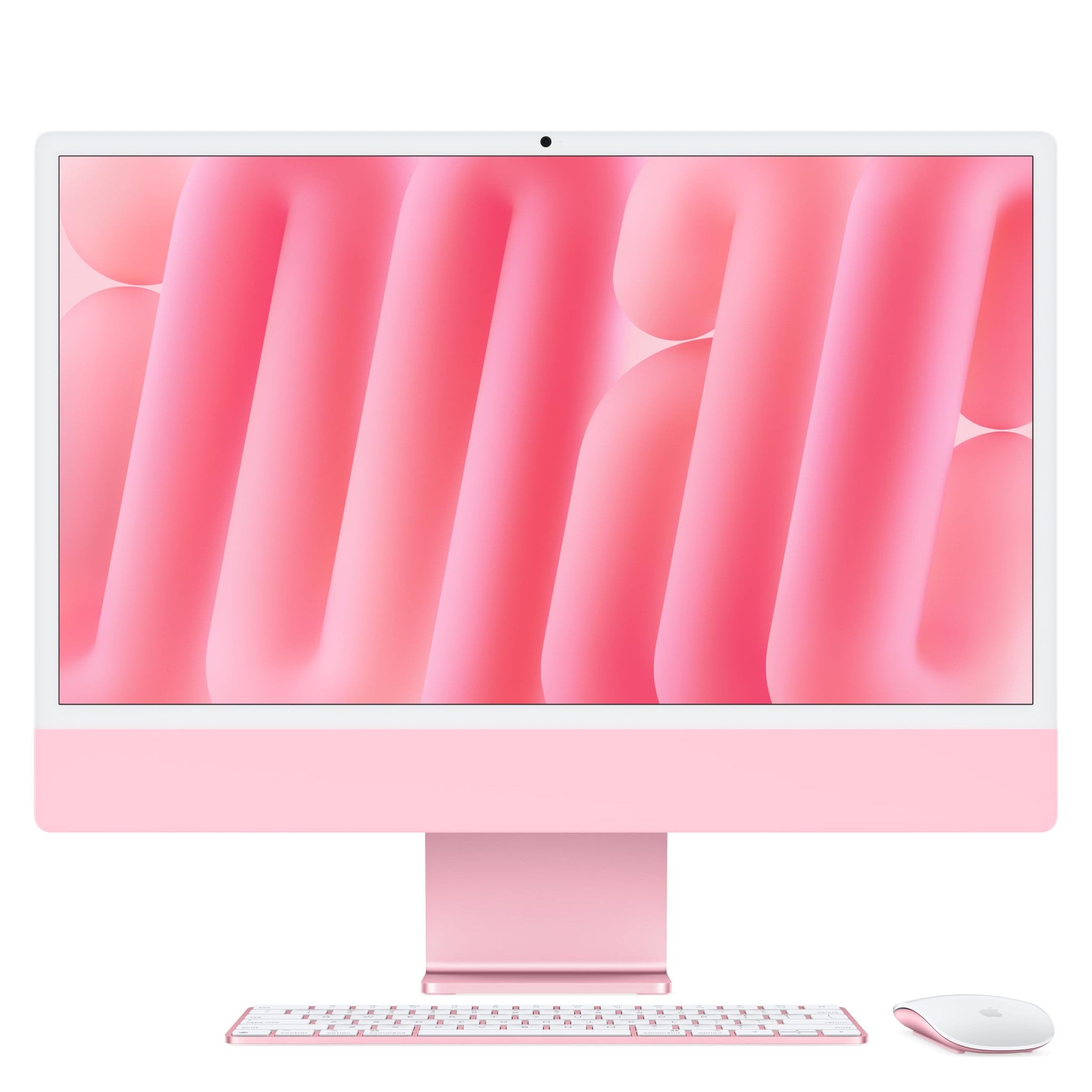 Apple 2024 iMac All-in-One Desktop Computer with M4 chip with 8-core CPU and 8-core GPU: Built for Apple Intelligence, 24-inch Retina Display, 16GB Unified Memory, 256GB SSD Storage; Pink - Refurbished Apple