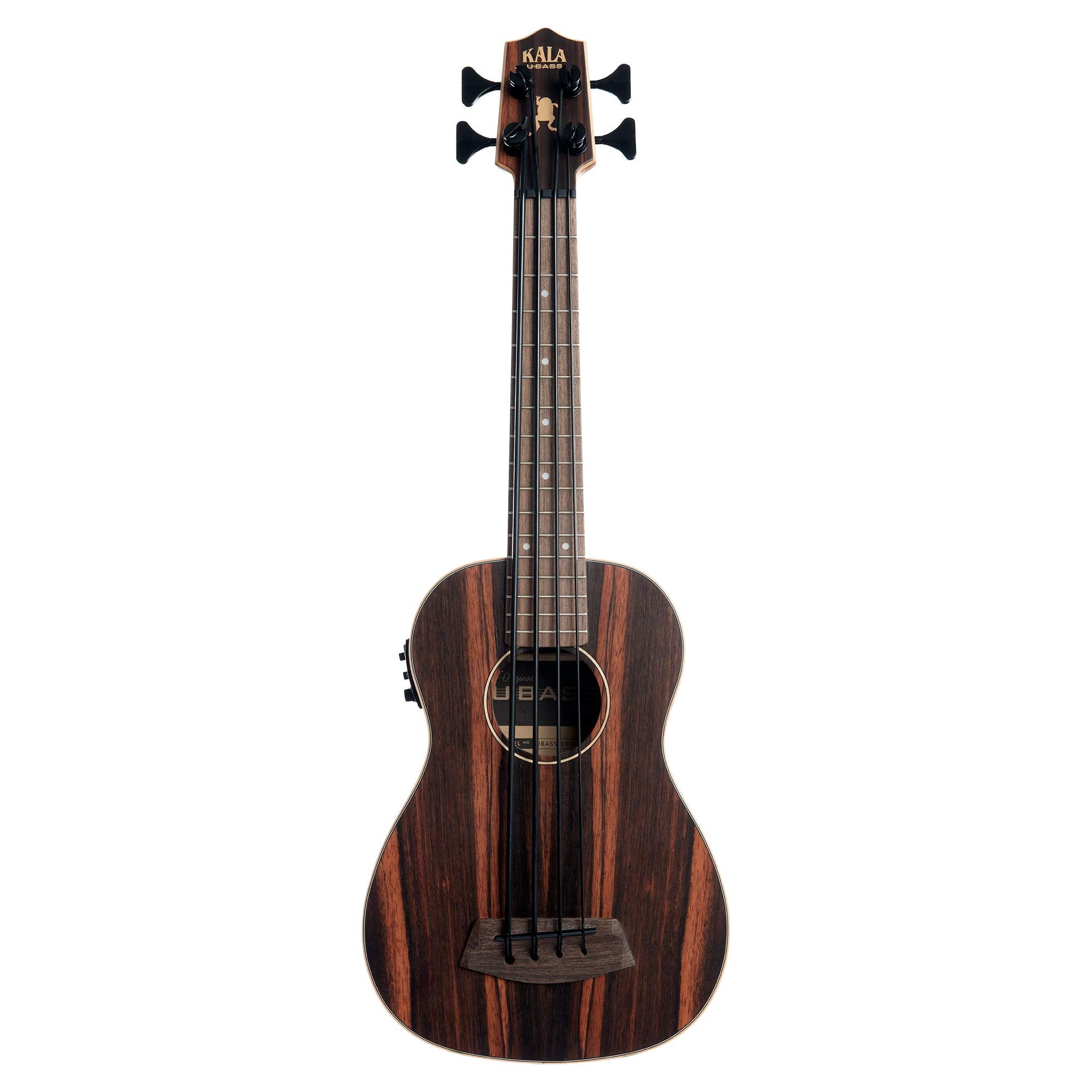 Kala UBASS-EBY-FS Striped Ebony Acoustic-Electric U-Bass