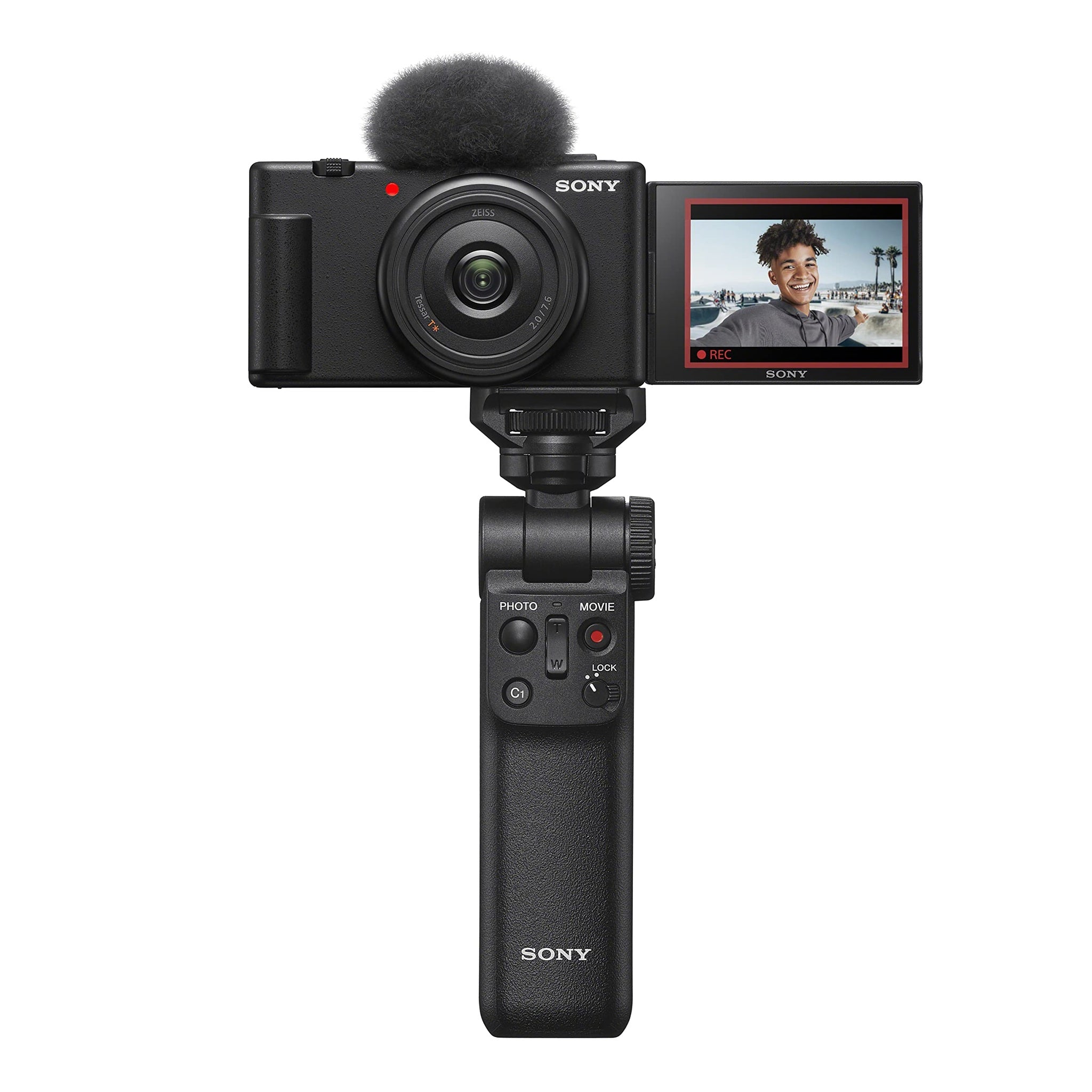 Sony ZV-1F Vlog Camera for Content Creators and Vloggers Black - Reconditioned Sony