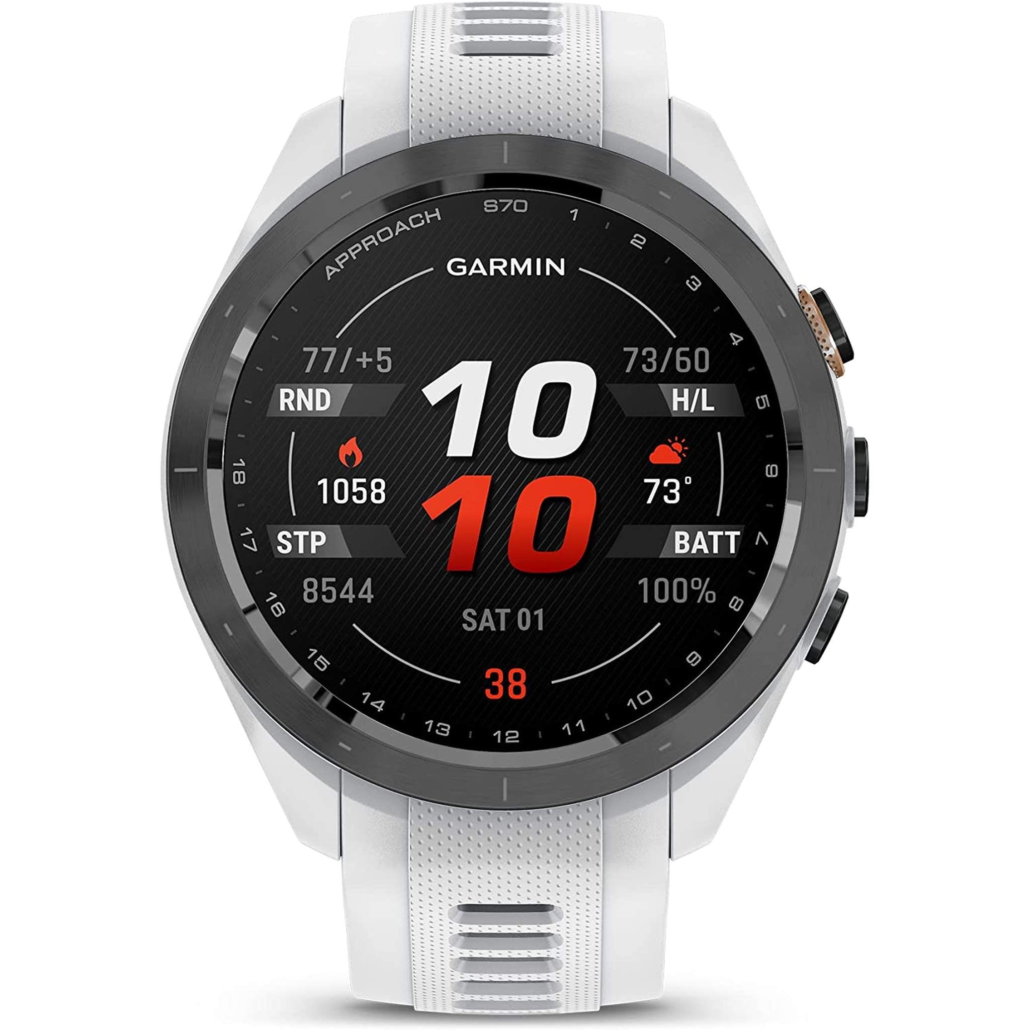 Garmin Approach S70S, White 42mm with Accessories