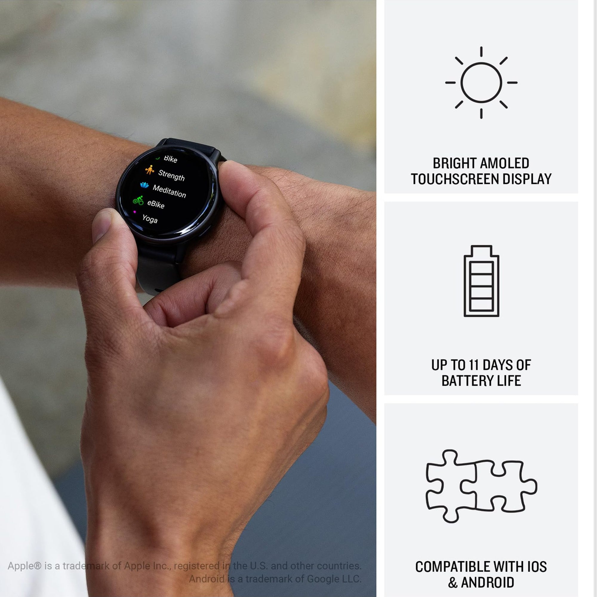 Garmin vívoactive 5, Health and Fitness GPS Smartwatch, AMOLED Display, Up to 11 Days of Battery, Black