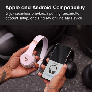Beats Solo 4 - Wireless Bluetooth On-Ear Headphones, Apple & Android Compatible, Up to 50 Hours of Battery Life - Cloud Pink - Used Beats