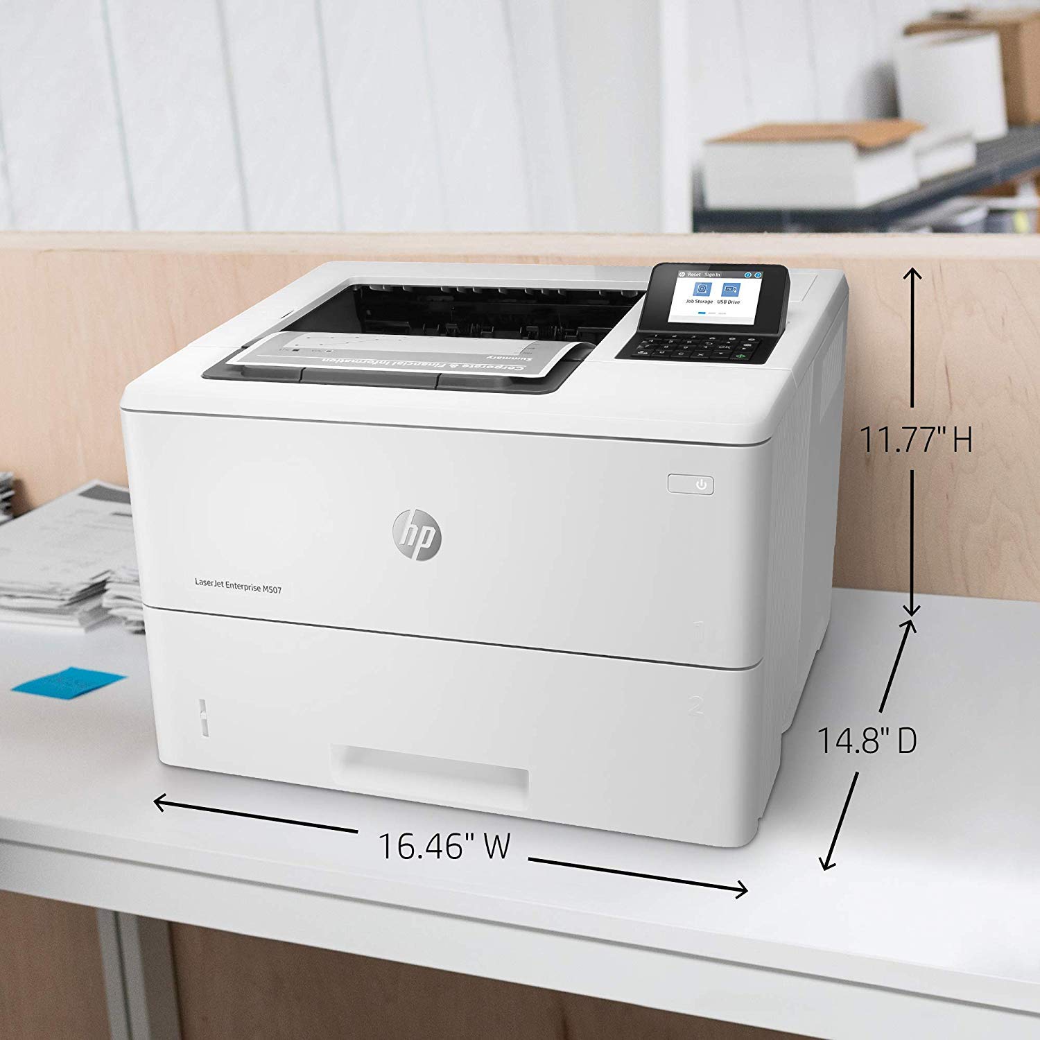 HP Laserjet Enterprise M507dn with One-Year, Next-Business Day, Onsite Warranty (1PV87A)
