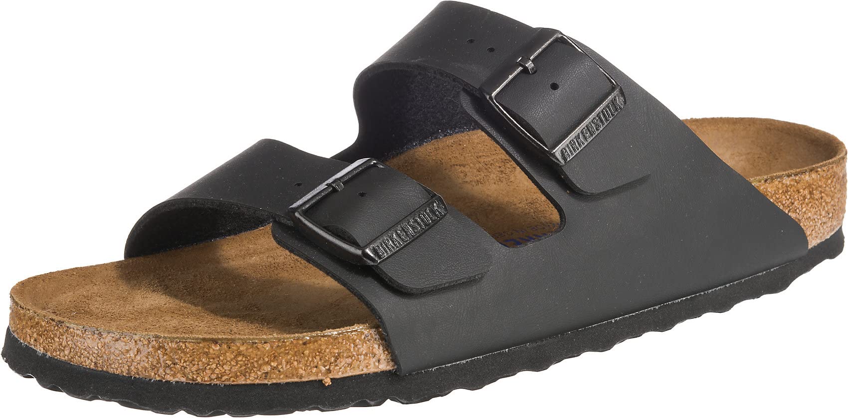 Birkenstock Unisex Arizona Black Oiled Leather Sandals - 9-9.5 B M US Women/7-7.5 D M US Men