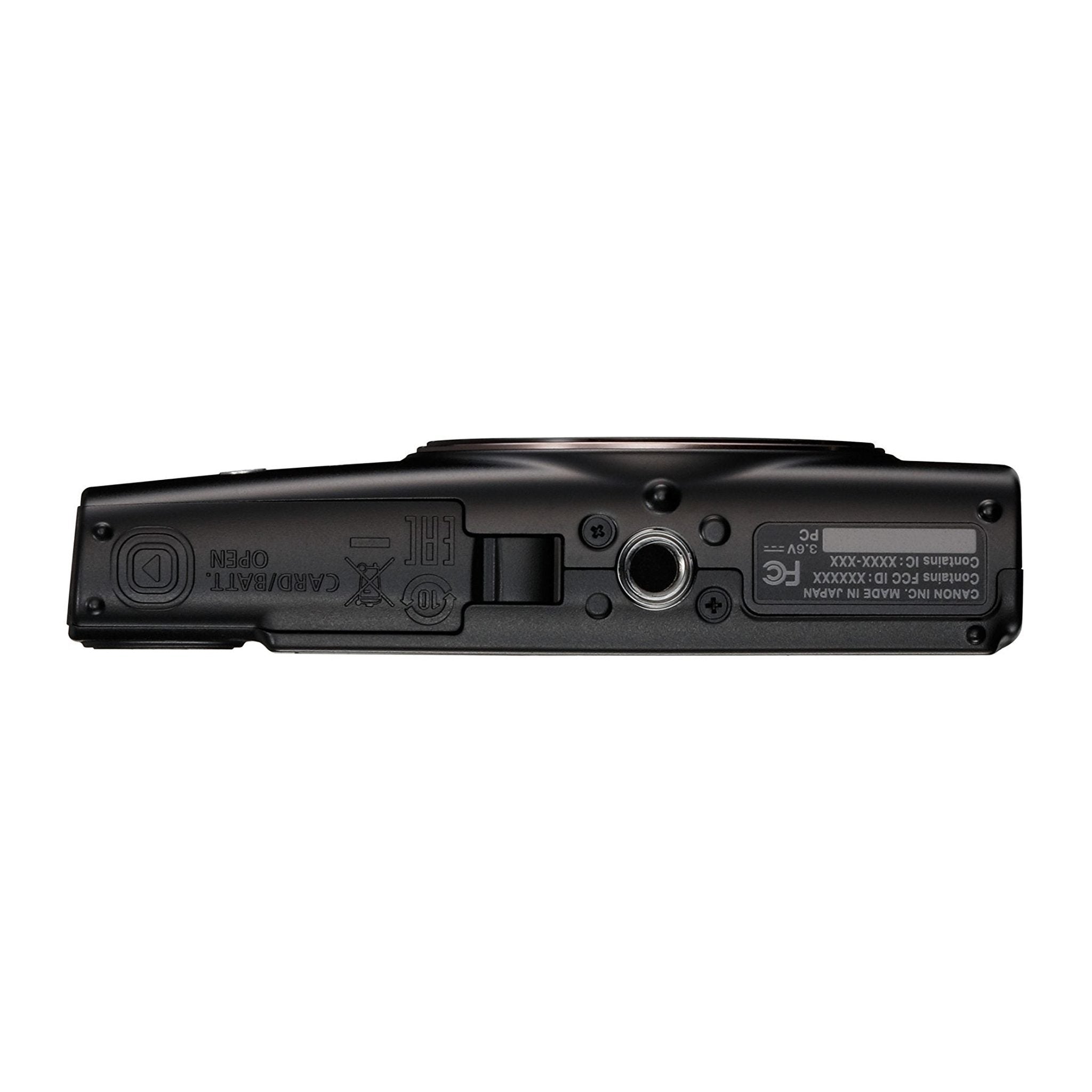 Canon PowerShot ELPH 360 Digital Camera w/ 12x Optical Zoom and Image Stabilization - Wi-Fi & NFC Enabled Black - Reconditioned Canon