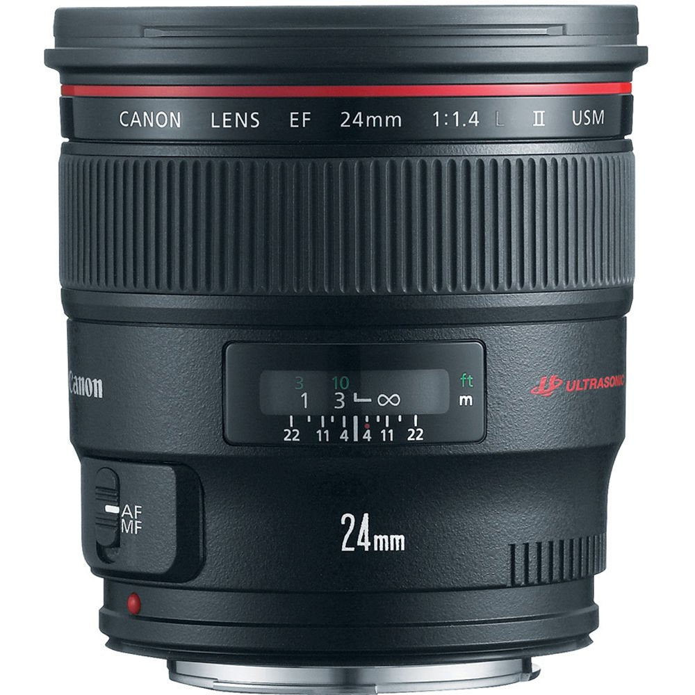 Canon EF 24mm f/1.4L II USM Lens International Version Professional Accessory Combo