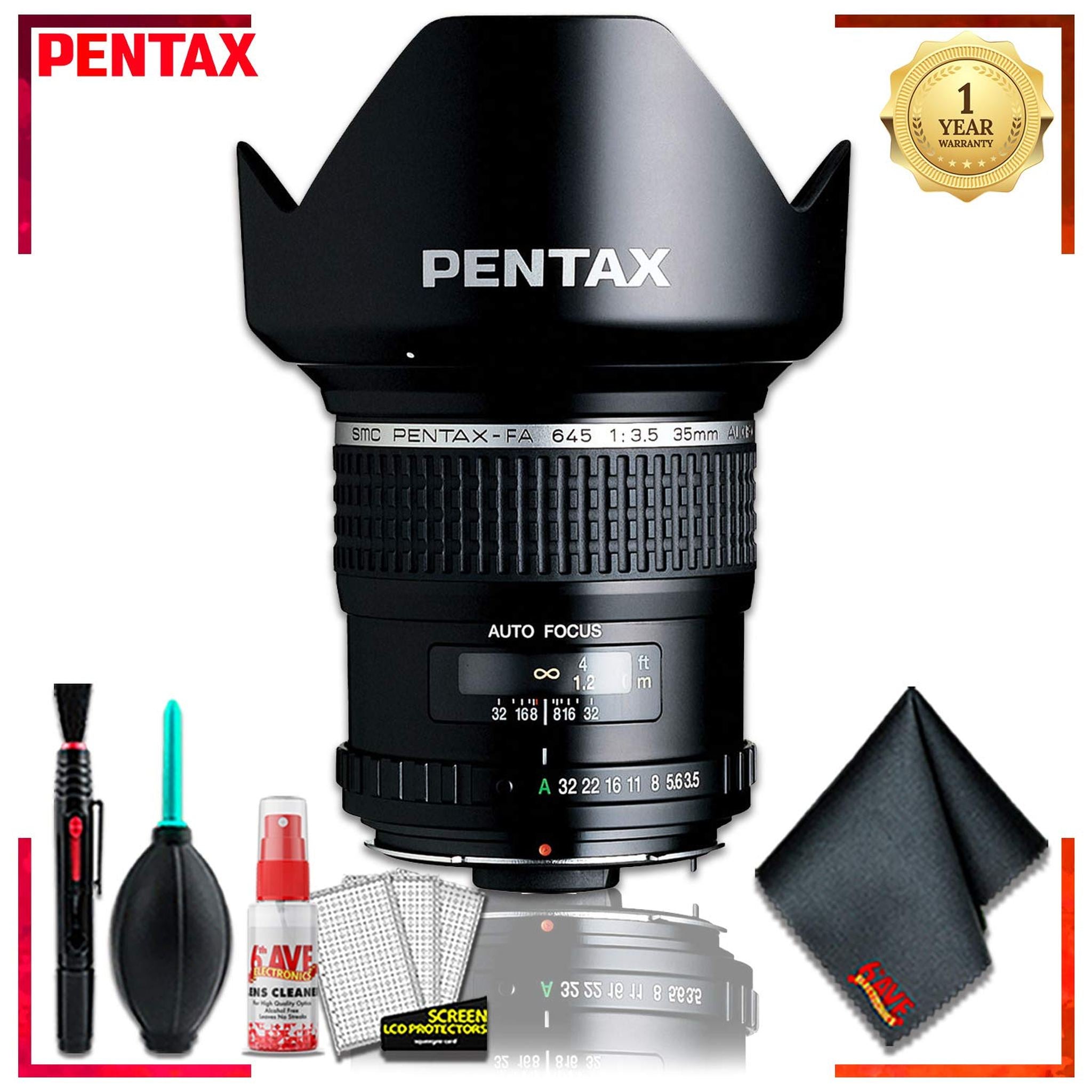 Pentax SMC FA 645 35mmf/3.5 AL IF Lens + Cleaning Kit