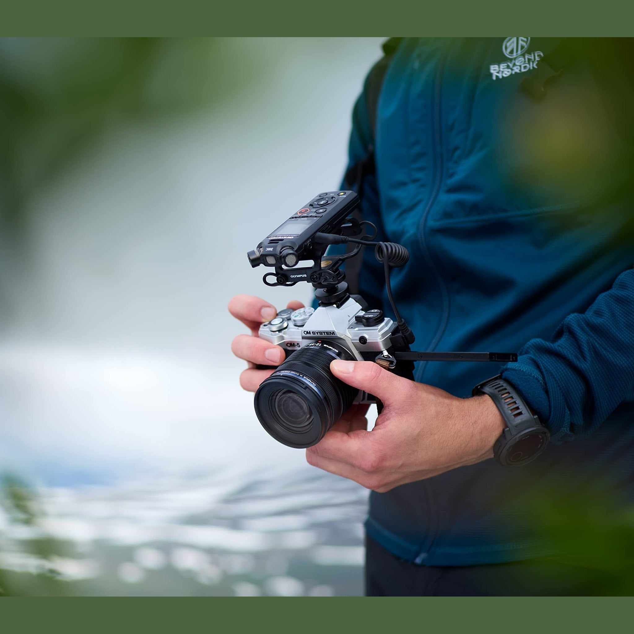 OM System OM-5 Silver Micro Four Thirds System Camera Outdoor Camera Weather Sealed Design 5-Axis Image Stabilization 50MP Handheld High Res Shot