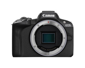 Canon EOS R50 Mirrorless Vlogging Camera Body Only/Black , RF Mount, 24.2 MP, 4K Video, DIGIC X Image Processor, Subject Detection & Tracking, Compact, Smartphone Connection, Content Creator