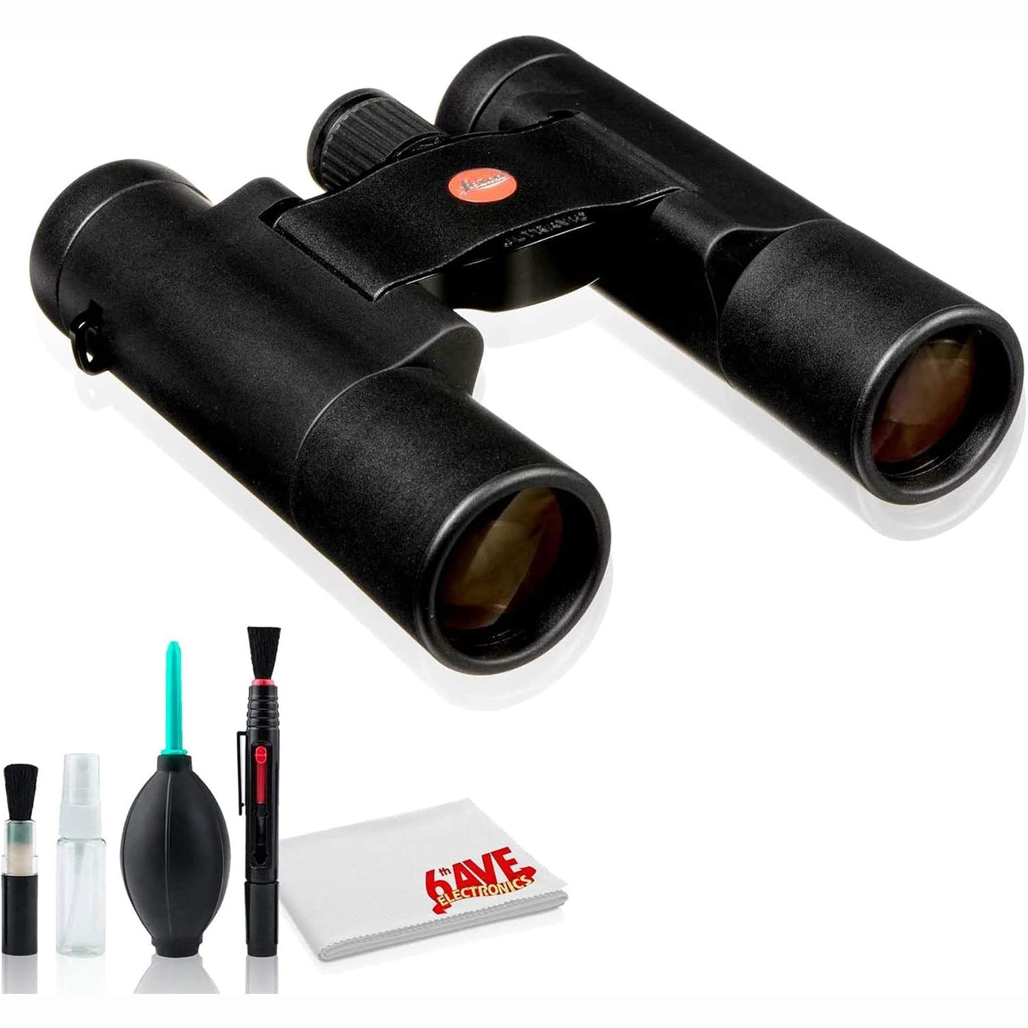 Leica 10x25 Ultravid BR Binocular Black Rubber - Standard Bundle