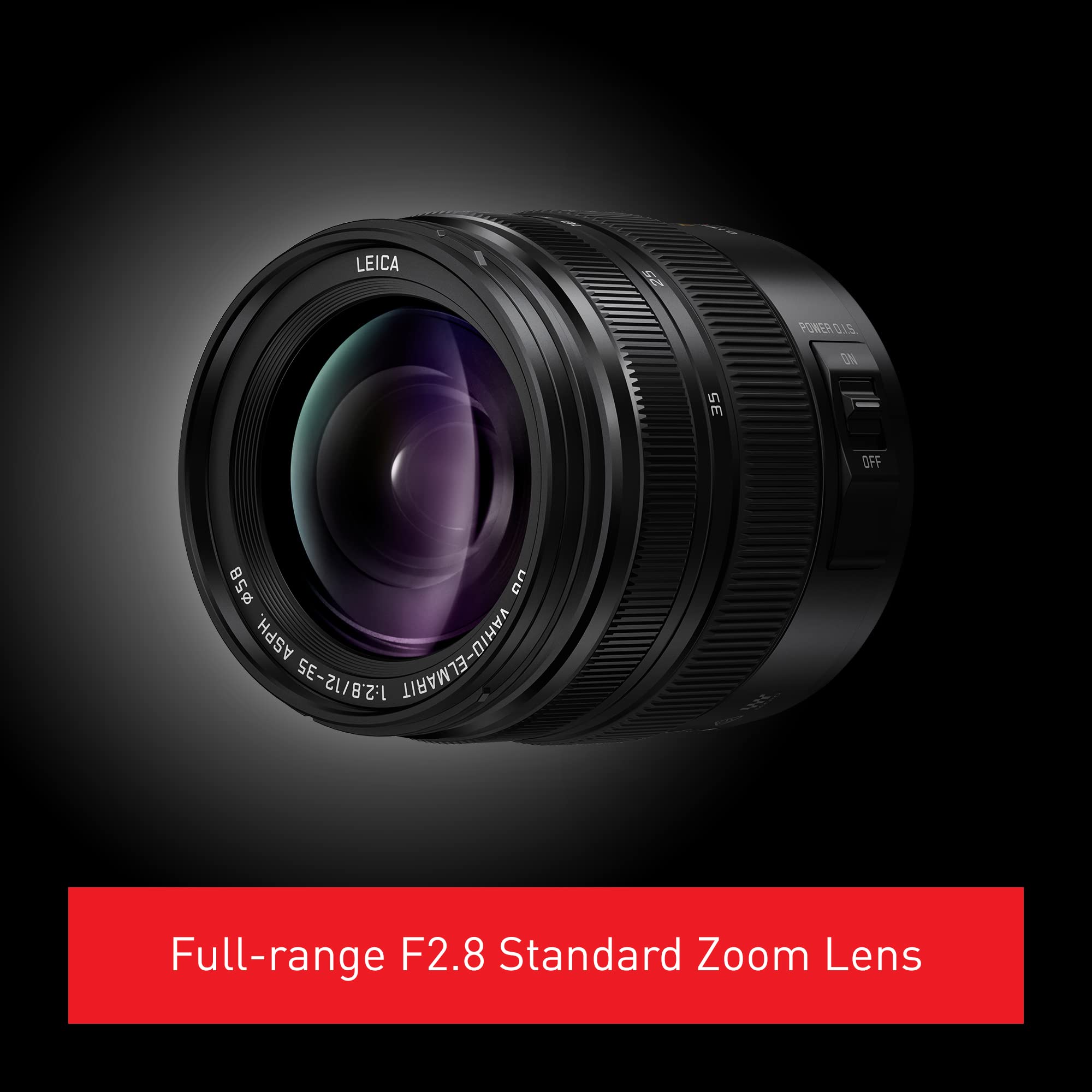 Panasonic LUMIX G Series Camera Lens, 12-35mm F2.8 Leica DG Vario-ELMARIT Interchangeable Lens for Mirrorless Micro Four Thirds Digital Cameras, Power O.I.S. - H-ES12035