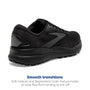 Brooks Women’s Ghost 16 Neutral Running Shoe - Black/Black/Ebony - 8.5 Narrow