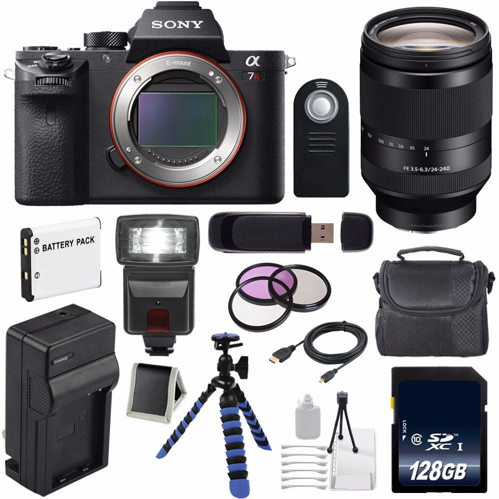 Sony Alpha a7R II Mirrorless Digital Camera (International Model) + Sony FE 24-240mm f/3.5-6.3 OSS Lens + 72mm 3 Piece Innovative Bundle