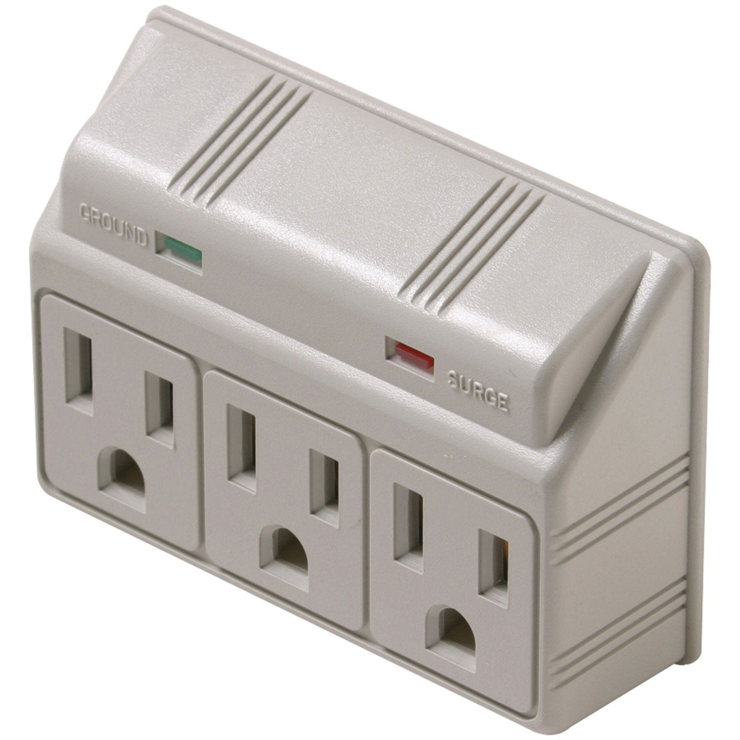 STEREN 3 Outlet Plug-in Surge Protector, 120V, 15 Amps, 1875 Watts, White