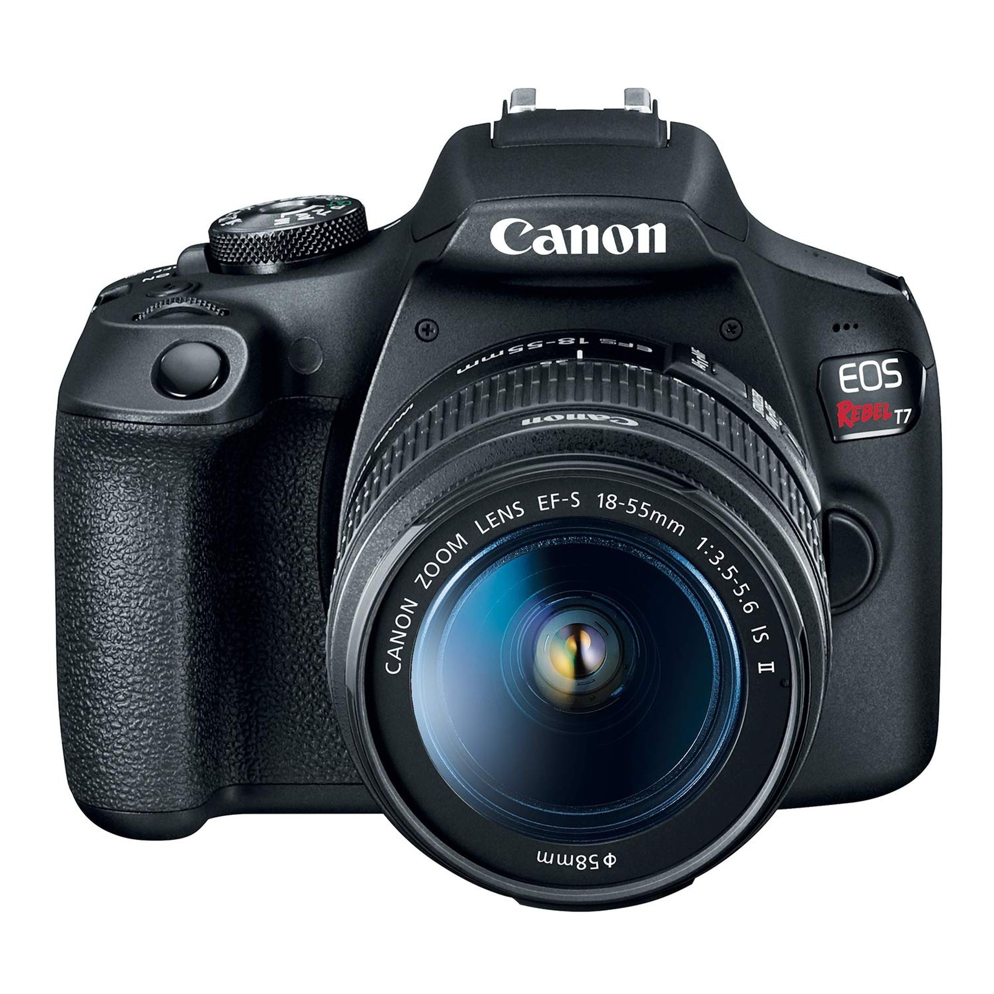 Canon EOS Rebel T7 24.1 MP Digital SLR Camera - Black Kit with 18-55 Lens - Used Canon