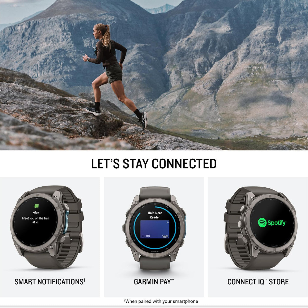 Garmin fēnix® 9, Titanium, 51mm, Pebble Gray