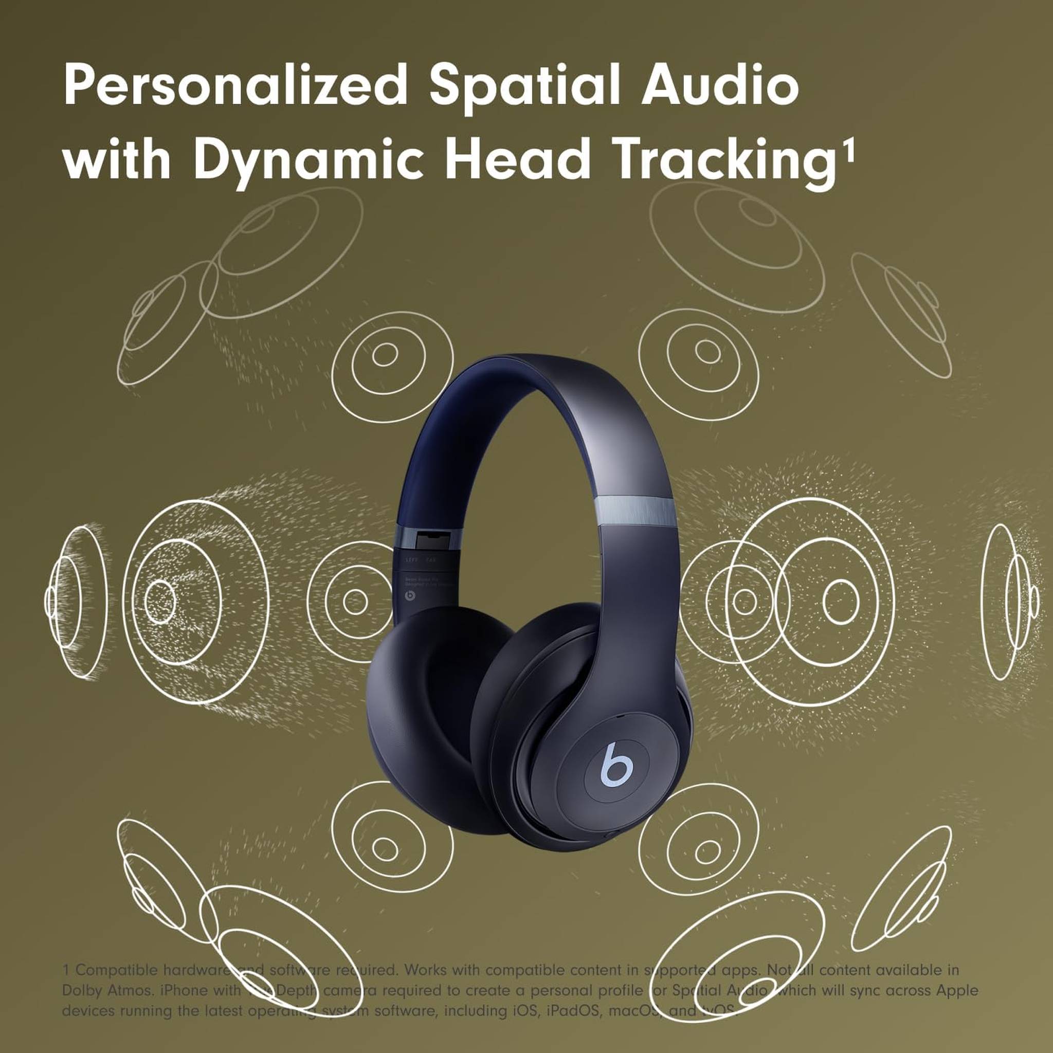 Beats Studio Pro - Wireless Bluetooth Noise Cancelling Headphones Navy - Used
