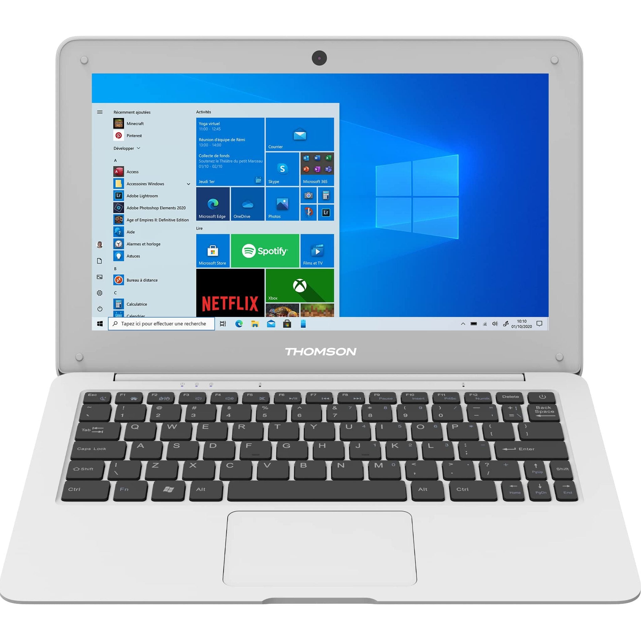 Thomson Laptop NEO 10, 10.1 Inch, Intel Atom, 4Gb RAM, 64Gb eMMC Storage, Windows 10 - White Thomson