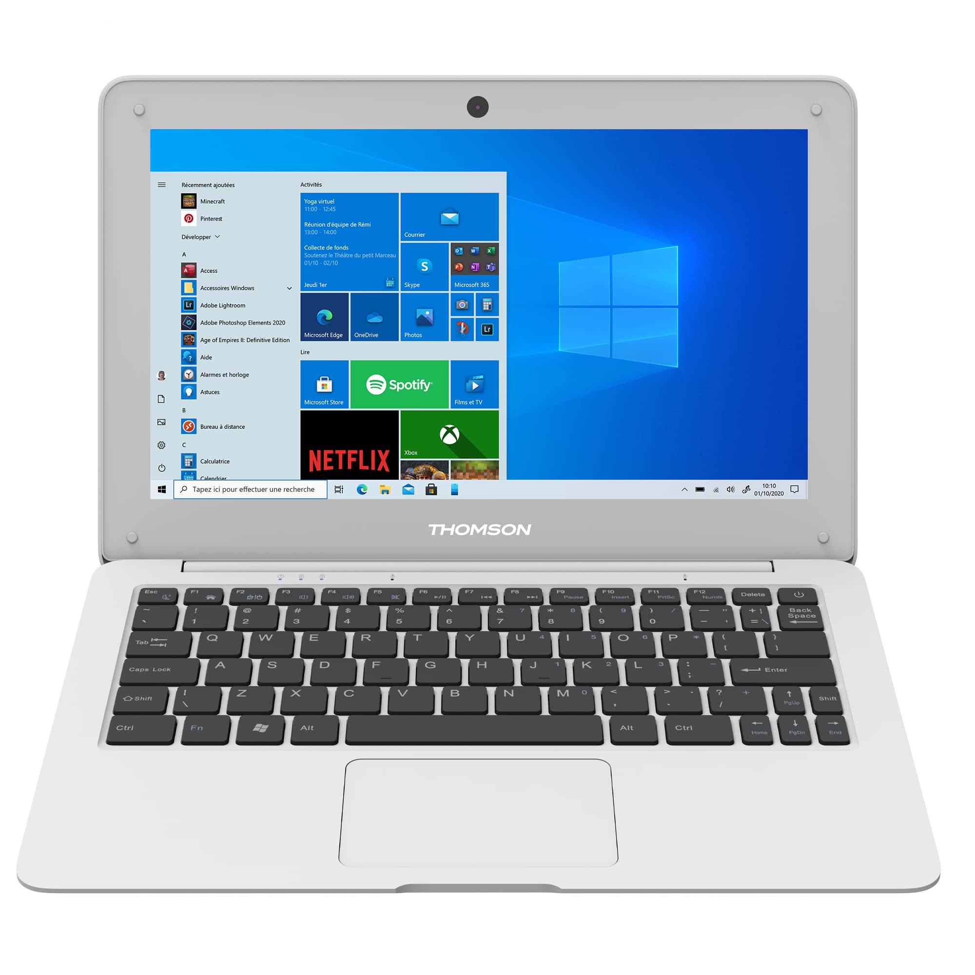 Thomson Laptop NEO 10, 10.1 Inch, Intel Atom, 4Gb RAM, 64Gb eMMC Storage, Windows 10 - White