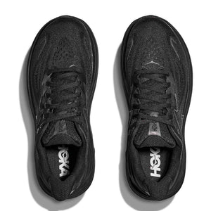 Hoka Women's Clifton 10 Sneaker, Black/Black, 9.5