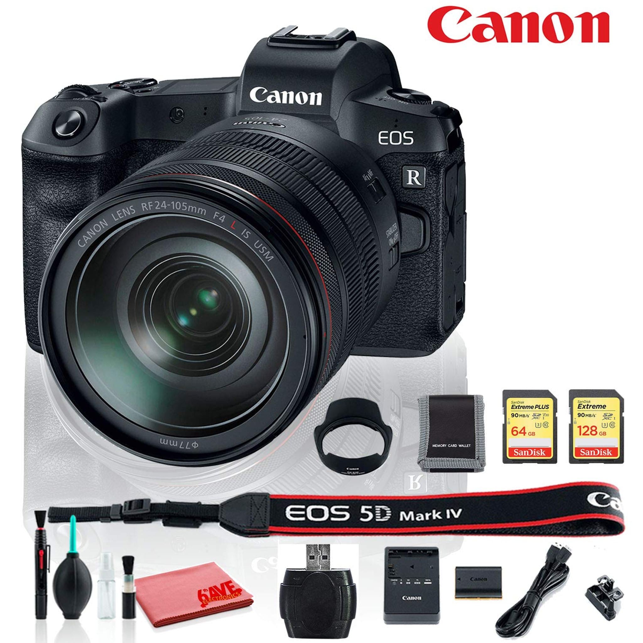 Canon EOS RP Mirrorless Digital Camera with RF 24-105 F4 L is USM Lens International Model Memory Bundle Canon