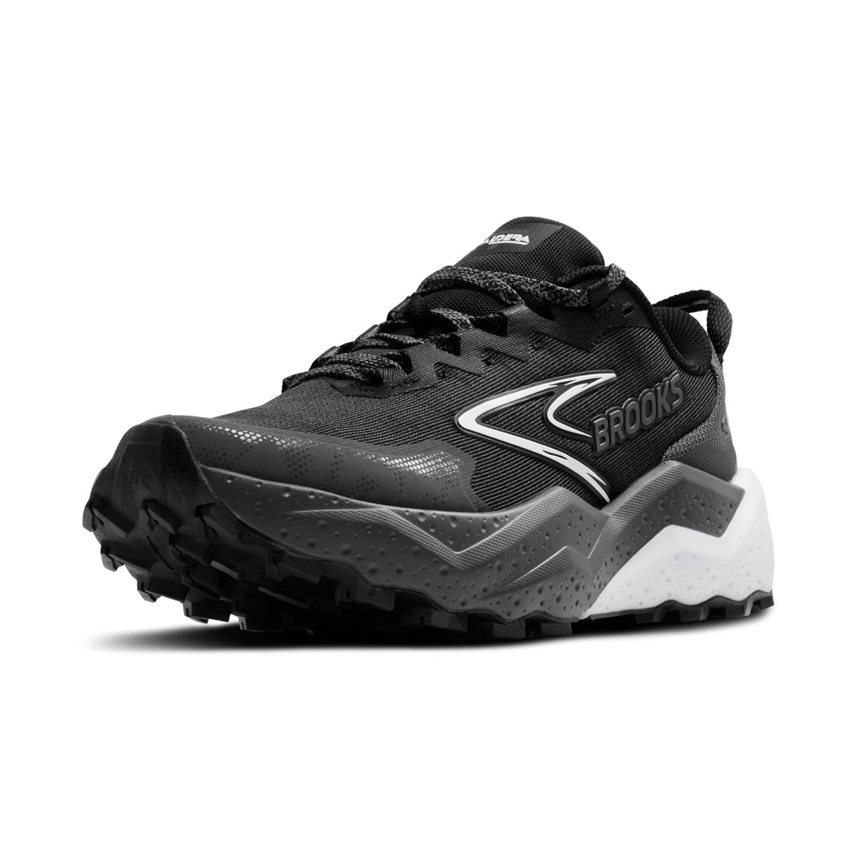 Brooks Women’s Caldera 8 Ultra Trail Running Shoe - Black/Blackened Pearl/White - 5.5 Medium