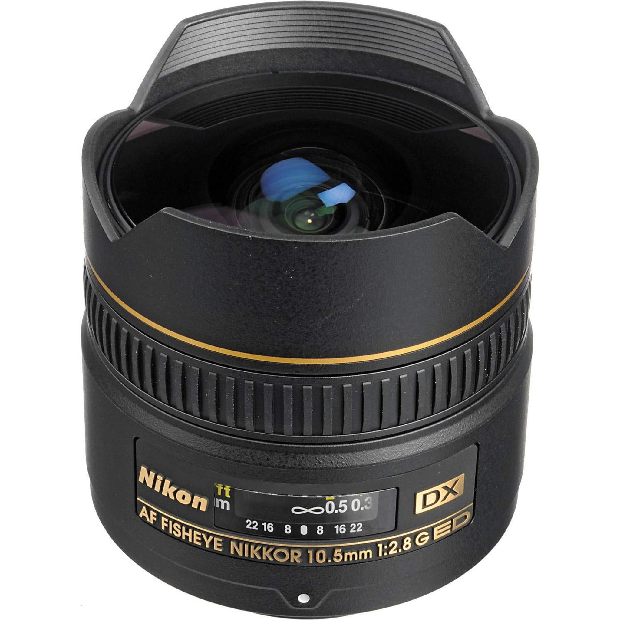 Nikon AF DX Fisheye-NIKKOR 10.5mm f/2.8G ED Lens Renewed - Reconditioned Nikon