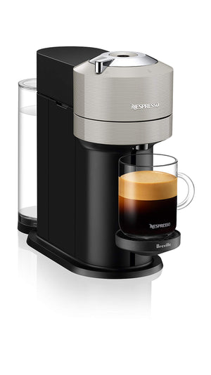Nespresso Vertuo Next Coffee and Espresso Maker by Breville, with Aeroccino Milk Frother, Light Grey