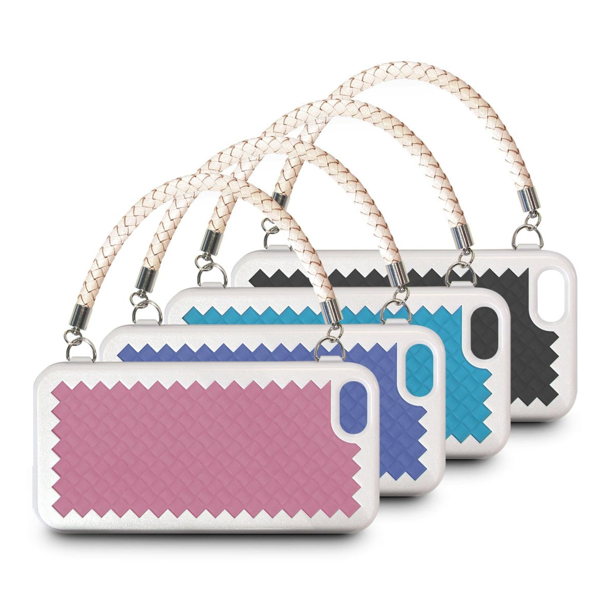 The Joy Factory New York Woven Handbag Case with Handle for iPhone5/5S, CSD120 Pink