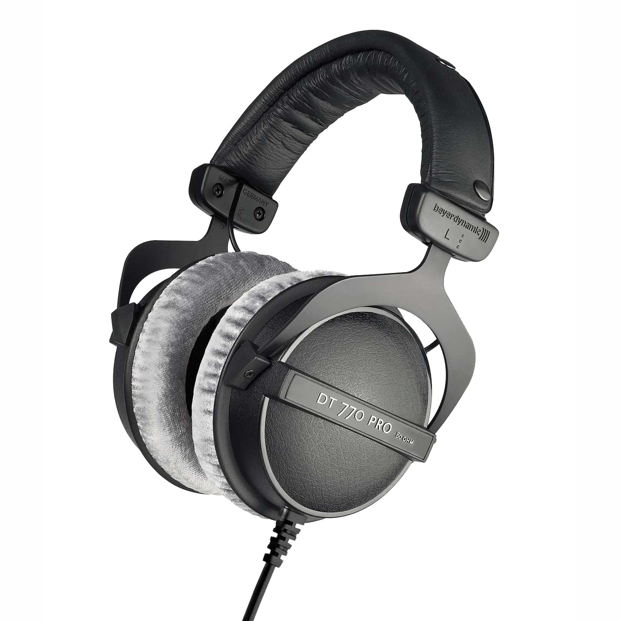 beyerdynamic DT 770 PRO 80 Ohm Over-Ear Studio Headphones in Gray. Enclosed Design, Wired for Professional Recording and Monitoring