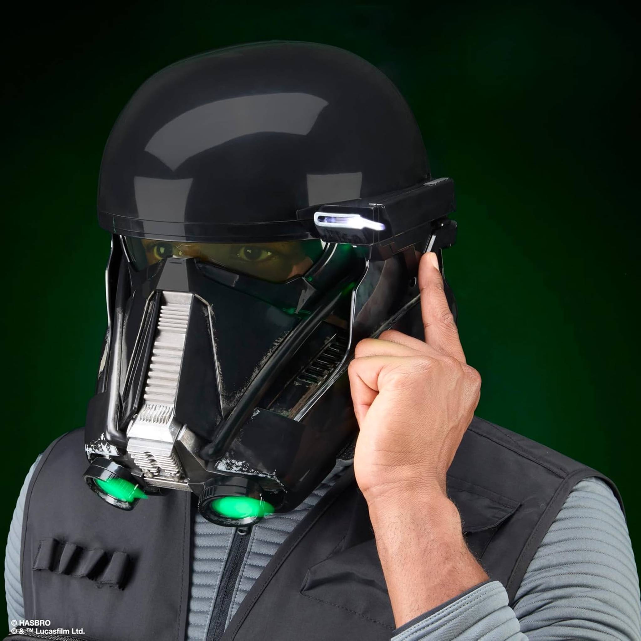 STAR WARS The Black Series Imperial Death Trooper Premium Electronic Helmet, Rogue One: A Story Roleplay Item for Ages 14 and Up