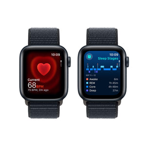 Apple Watch SE 2nd Gen GPS 40mm Smartwatch with Starlight Aluminum Case with Starlight Sport Band M/L. Fitness & Sleep Tracker, Crash Detection, Heart Rate Monitor