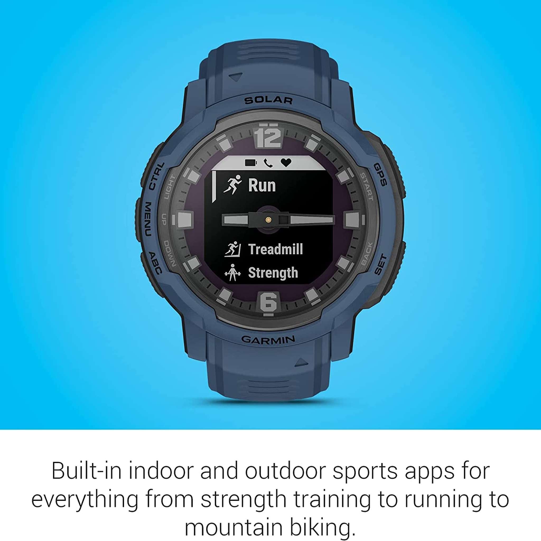 Garmin Instinct Crossover Solar Smartwatch with Standard Accessories Garmin