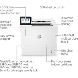 HP LaserJet Enterprise M611dn Monochrome Printer with built-in Ethernet & 2-sided printing 7PS84A
